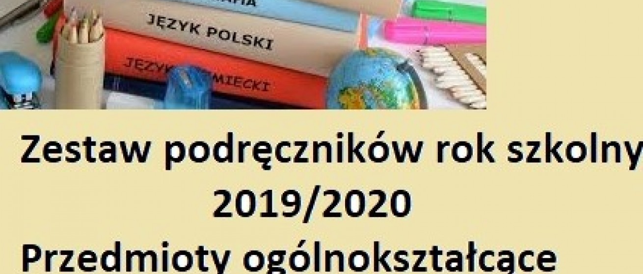 Wykaz podręczników 2019/20120 po gimnazjum